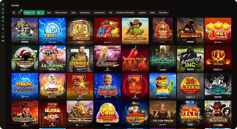 Dragobet casino menu en navigatie-overzicht
